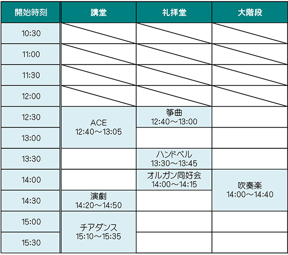 タイムテーブル